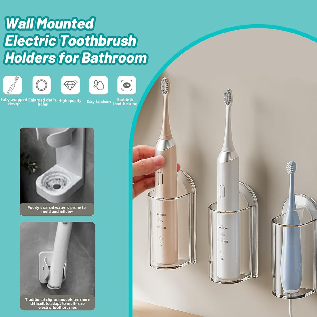 2 Pack - Electric Toothbrush Holders 