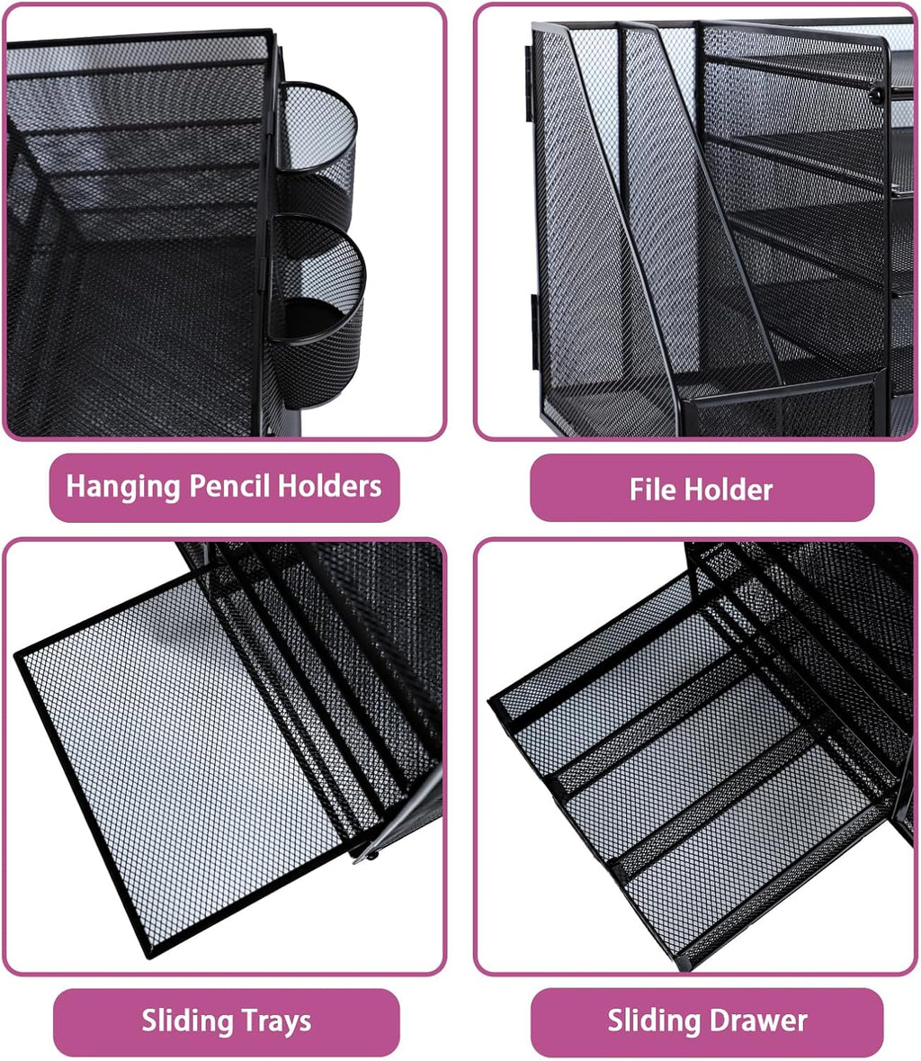Desk Organizers and Accessories with File Holder