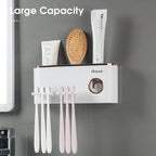 Toothbrush Holders With Toothpaste Dispenser