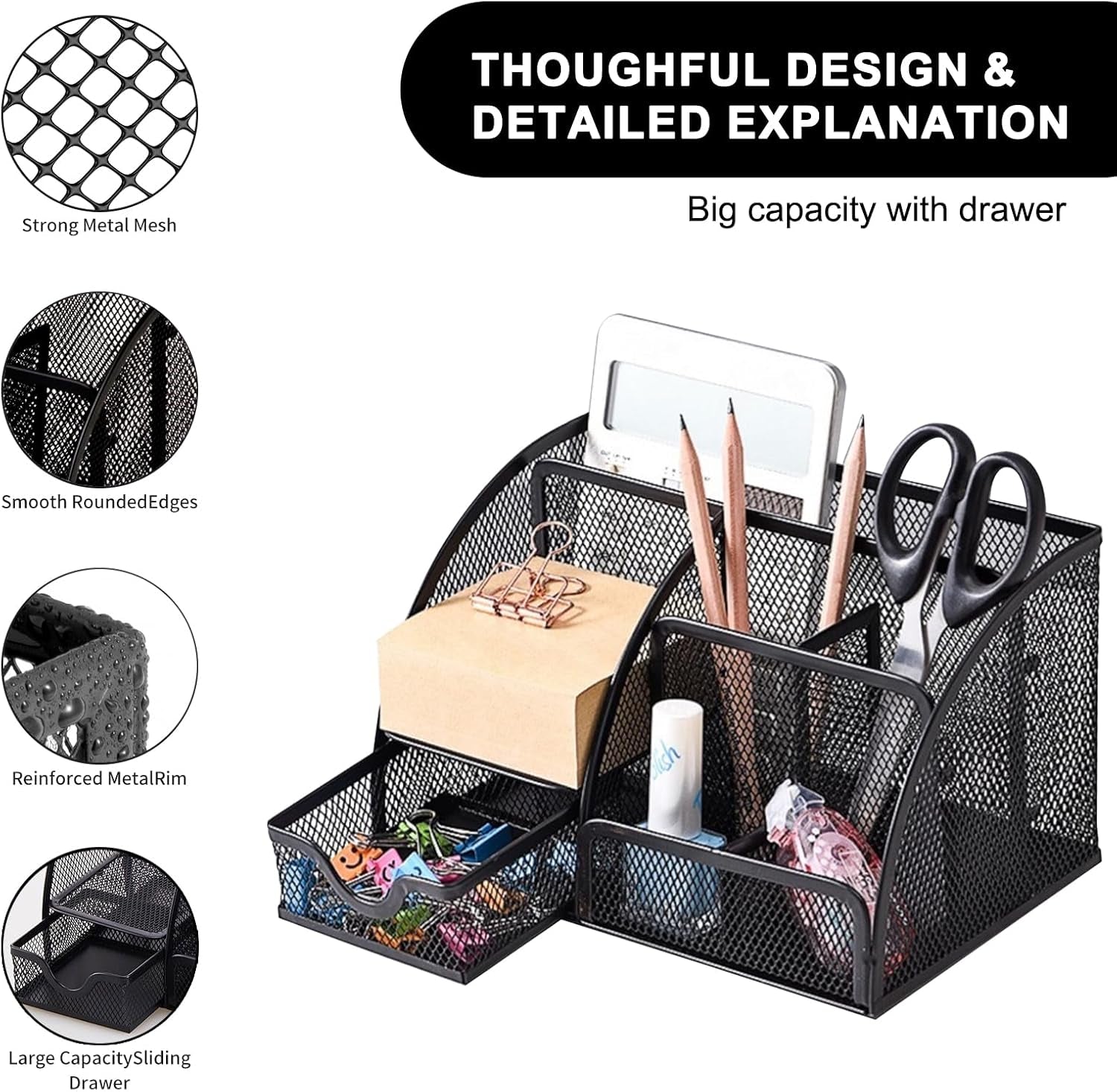 Desktop Organizer with Drawer