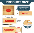 Expandable Bamboo Drawer Dividers