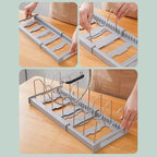Expandable Pot & Lid Organizer
