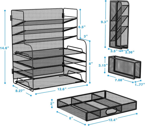 7-Tier Desk Organizer with Drawer