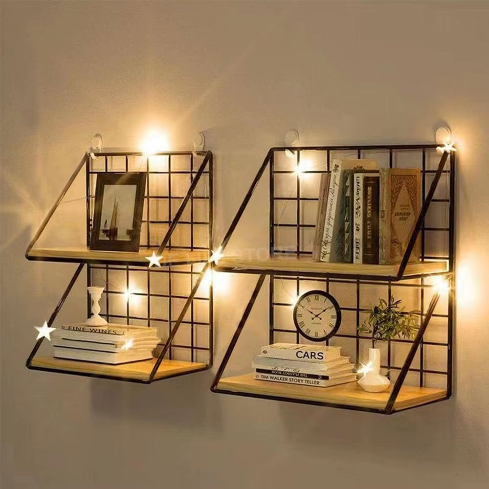 No-Drill Wooden Spice Rack (Adhesive)