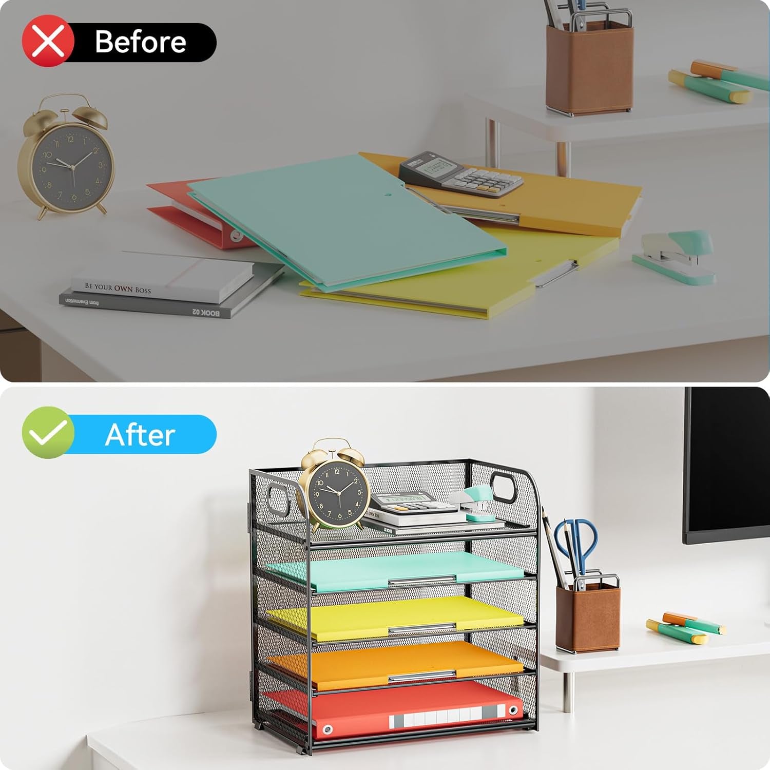 Paper Organizer Letter Tray