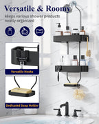 Black Hanging Shower Caddy