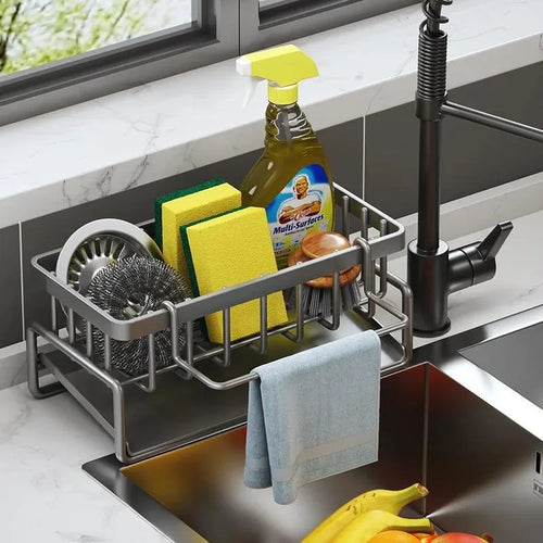 Self-Draining Kitchen Sink Organizer