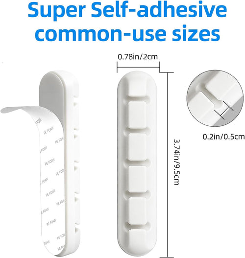 5-Slot Cable Organizer Clips (2-Pack)