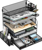 7-Tier Desk Organizer with Drawer