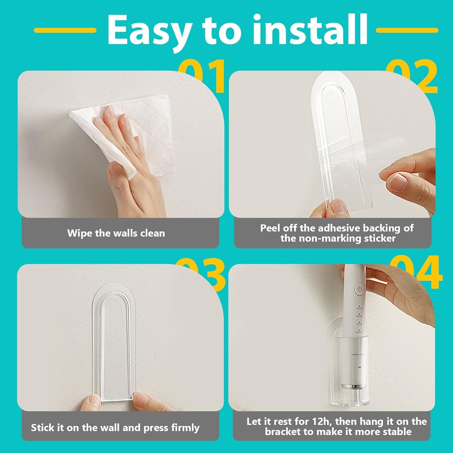 2 Pack - Electric Toothbrush Holders 