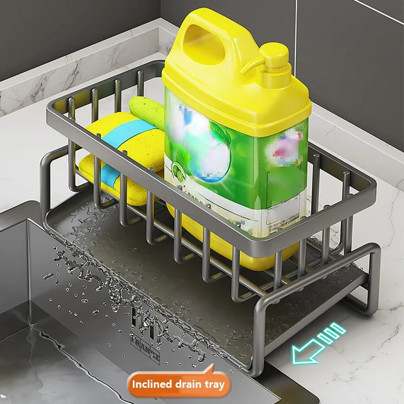 Self-Draining Kitchen Sink Organizer