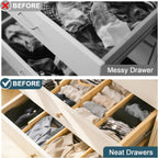 Expandable Bamboo Drawer Dividers