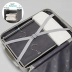 1Pcs Foldable Closet Organizer 6-Shelf Storage Rack with 2 Hooks - for Shoes Caps Clothes Pants Space Saving Closet Organizer