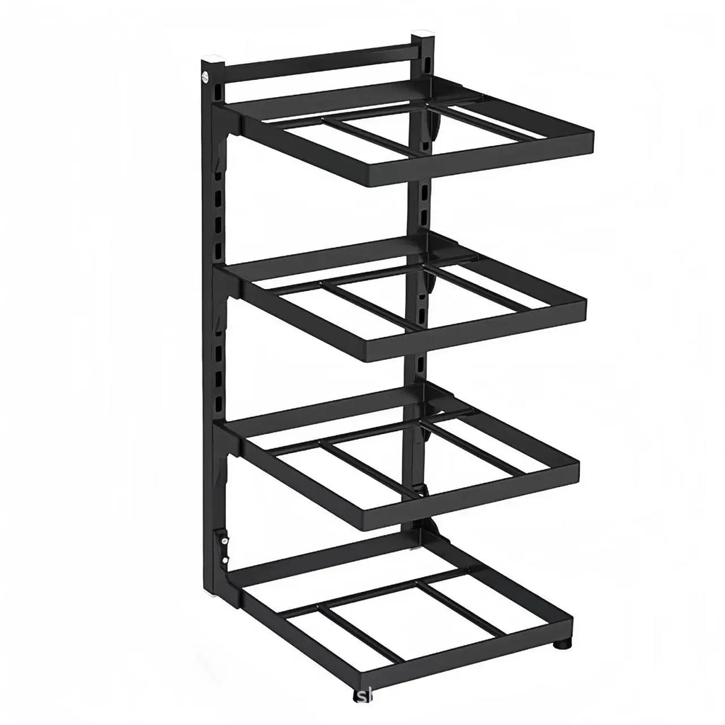 Adjustable 4-Tier Pot & Pan Storage Rack