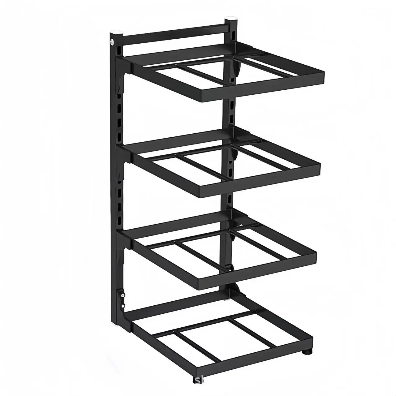 Adjustable 4-Tier Pot & Pan Storage Rack