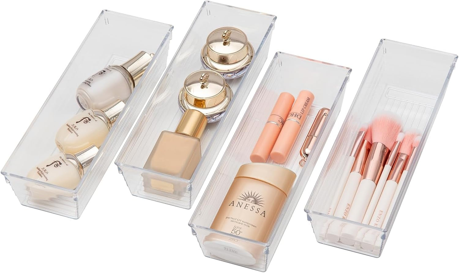 Clear Plastic Drawer Organizer Tray 