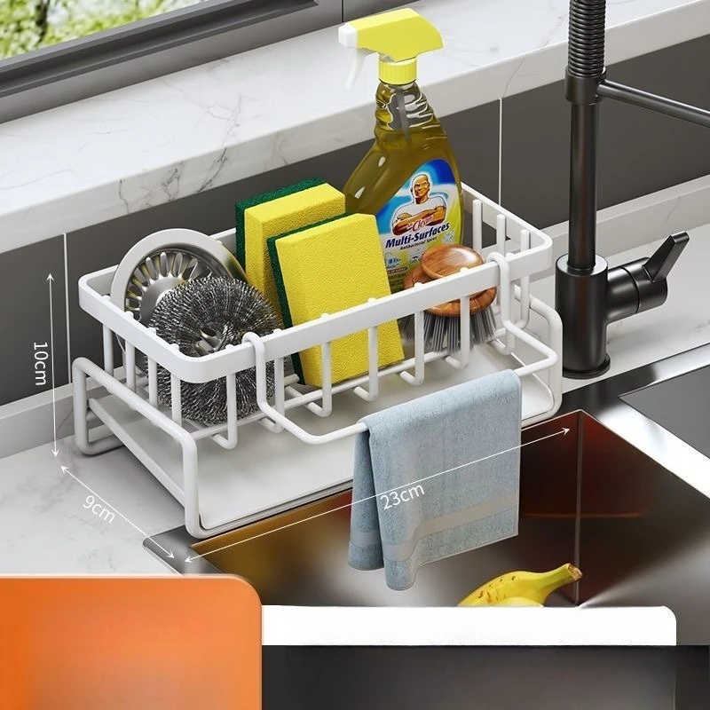 Self-Draining Kitchen Sink Organizer