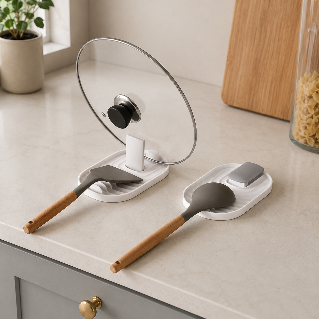 Heat-Resistant Kitchen Spoon Rest & Utensil Holder