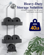 Black Hanging Shower Caddy