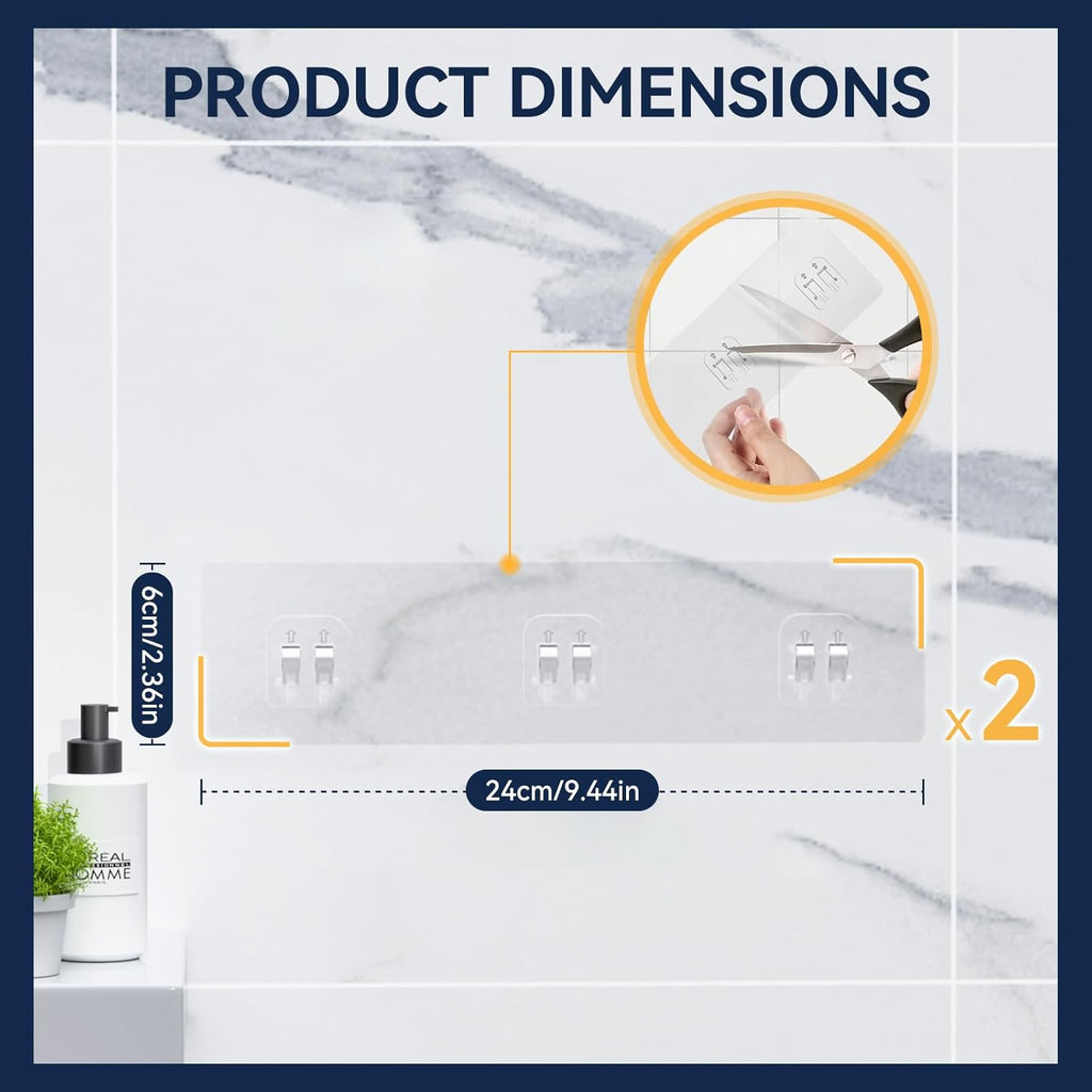 Adhesive 2-Pack Shower Caddy