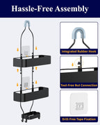 Black Hanging Shower Caddy