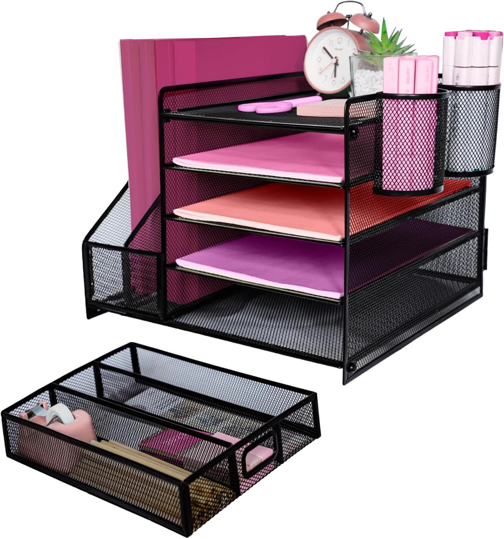 Desk Organizers and Accessories with File Holder