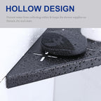Black 10" Corner Shower Shelf