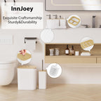 10PC White Bathroom Accessories Set