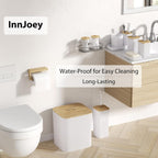 10PC White Bathroom Accessories Set