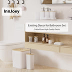 10PC White Bathroom Accessories Set