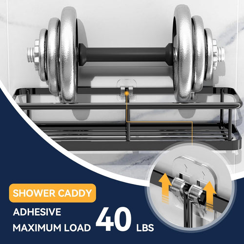 Adhesive 2-Pack Shower Caddy