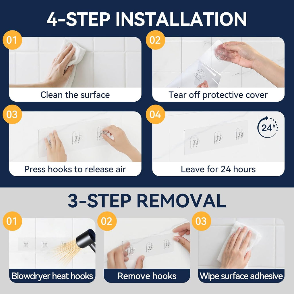 Adhesive 2-Pack Shower Caddy