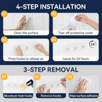 Adhesive 2-Pack Shower Caddy