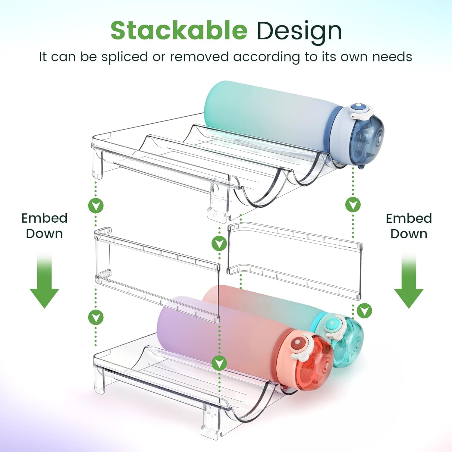 Water Bottle Storage Rack