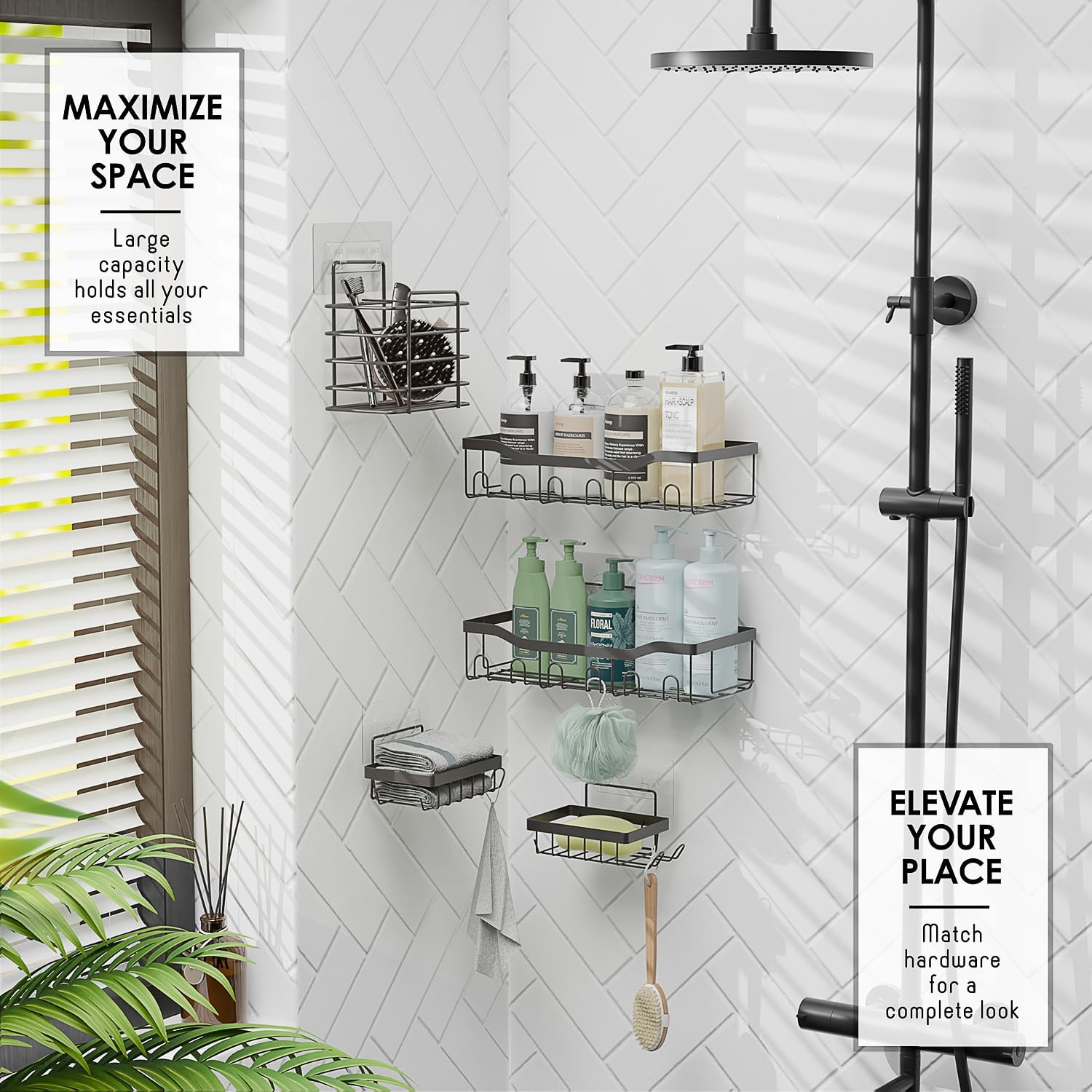 Adhesive Shower Caddy Organizer