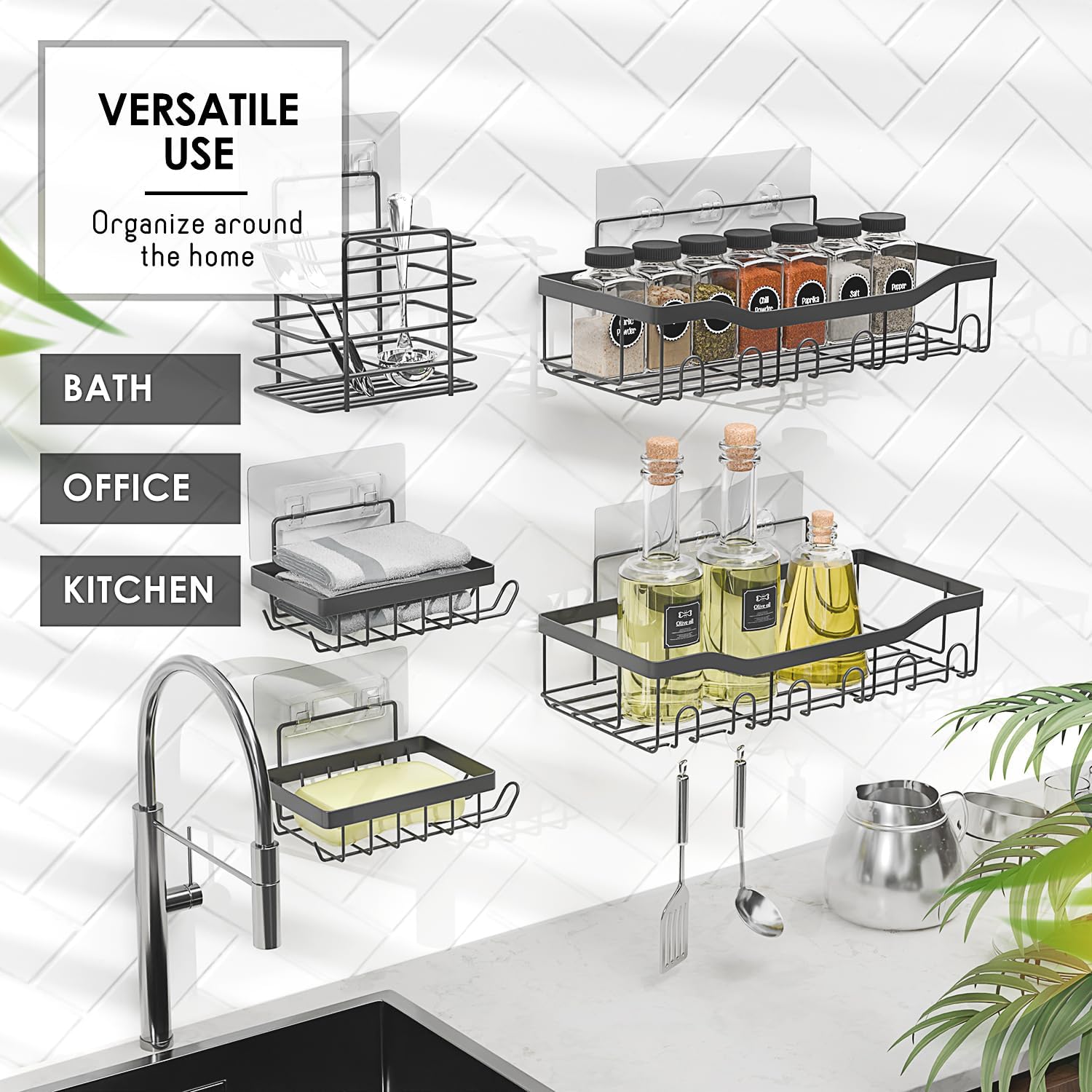 Adhesive Shower Caddy Organizer