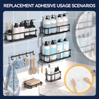 Adhesive 2-Pack Shower Caddy