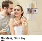 Toothbrush Holders With Toothpaste Dispenser