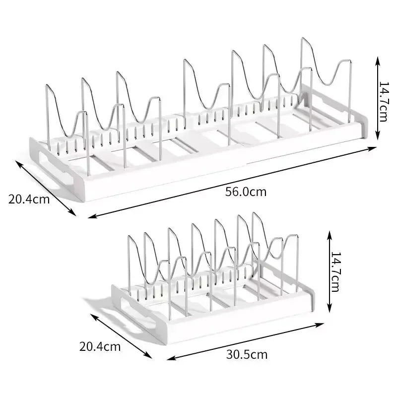 Expandable Pot & Lid Organizer