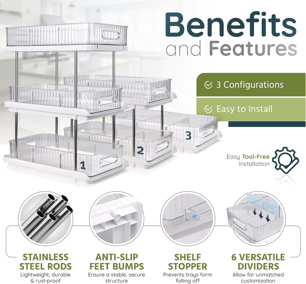3-Tier Pull-Out Organizer