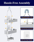 Silver Hanging Shower Caddy 