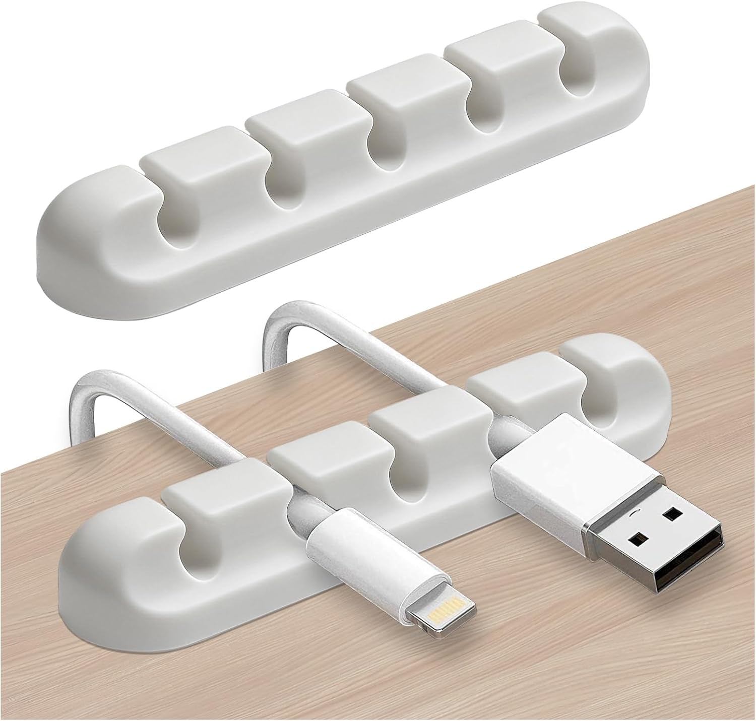 5-Slot Cable Organizer Clips (2-Pack)