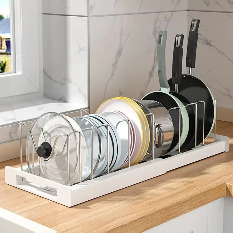 Expandable Pot & Lid Organizer