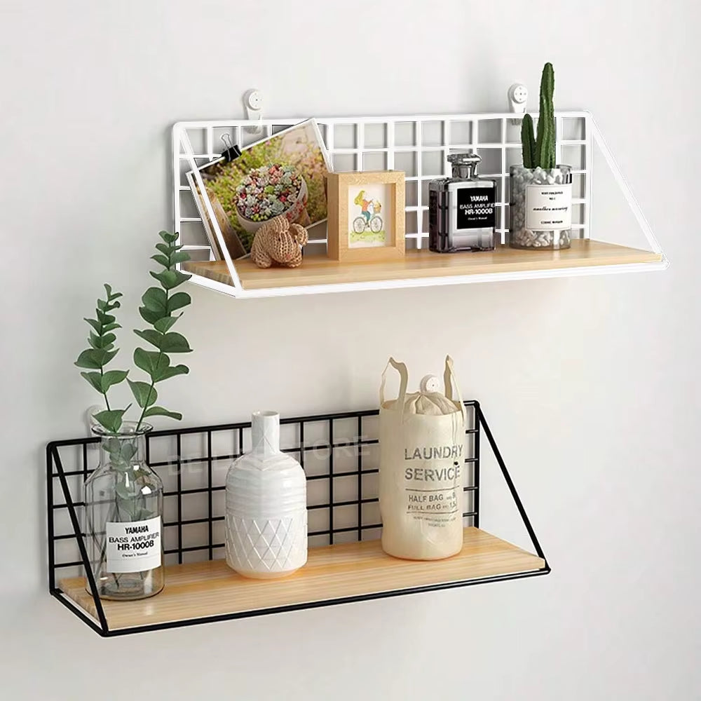 No-Drill Wooden Spice Rack (Adhesive)