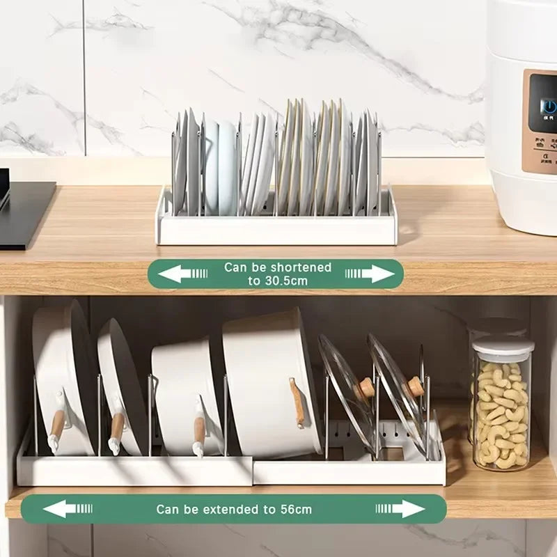Expandable Pot & Lid Organizer