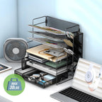 7-Tier Desk Organizer with Drawer