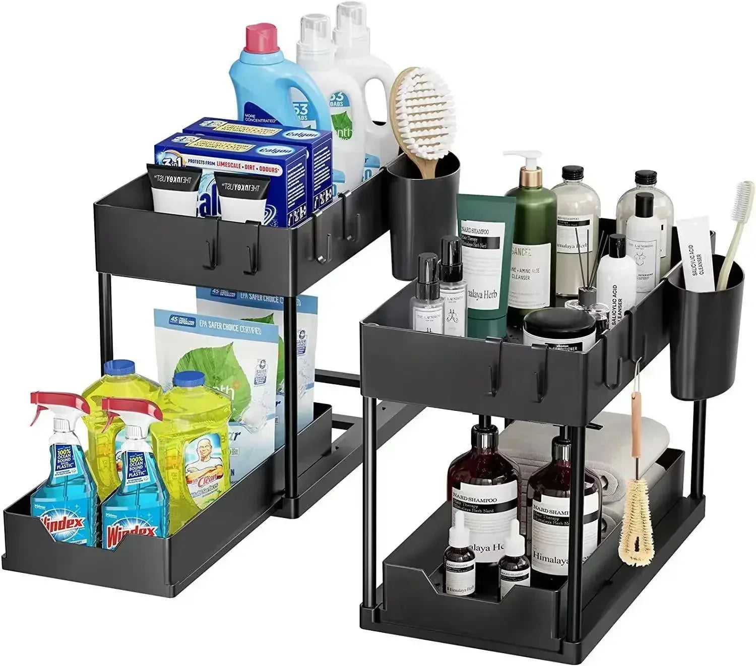 2-Tier Sliding Under Sink Organizer