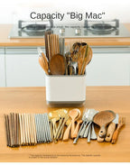 Kitchen Utensil Holder with Drain Tray