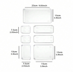 Clear Drawer Organizer Set