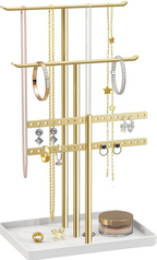 Luxury Gold Jewelry Stand Organizer